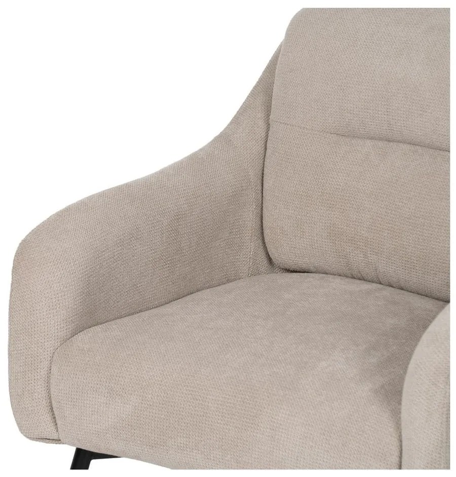 Béžové ženilkové kreslo Classic – Ixia