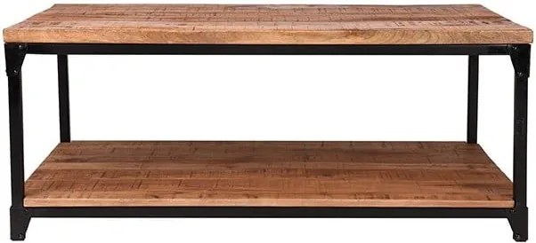 Odkladací stolík s doskou z mangového dreva LABEL51 Sturdy, dĺžka 120 cm