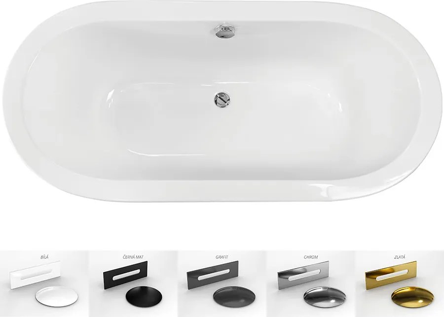 Besco Vaňa zo sanitárneho kompozitu na vstavanie Victoria V CC/SP 160x76, s prepadom BESCO-Typ výpuste: Alcaplast Click-Clack so štrbinovým prepadom,…