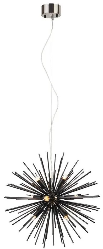 Markslöjd 108048 - Luster na lanku SOLEIL 9xE14/20W/230V čierna