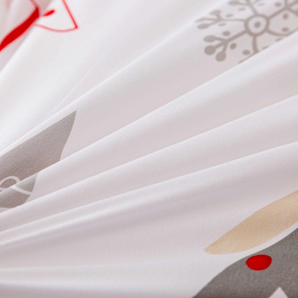 Obliečky z mikrovlákna JINGLE biele Rozmer obliečky: 80 x 80 cm | 135 x 200 cm