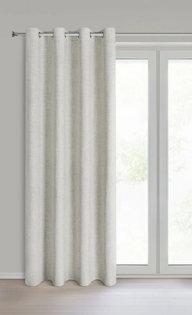 ZÁVES NA KRÚŽKOCH LINDA 140X250 CM BÉŽOVÁ