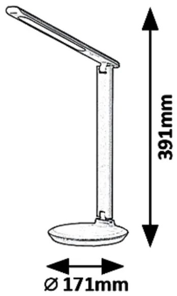 Rabalux 6980 - LED Stmievateľná stolná lampa OSIAS LED/9W/230V