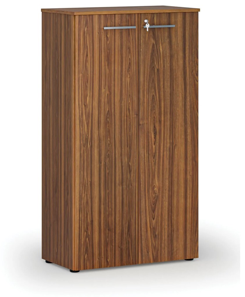 Kancelárska skriňa s dverami PRIMO WOOD, 1434 x 800 x 420 mm, orech