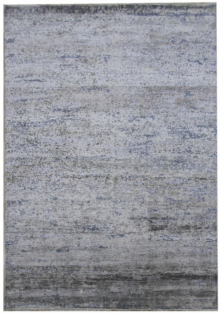 Ručne viazaný kusový koberec Diamond DC-KM Glacier mix, 140x200, modrá, kancelária, Diamond Carpets India