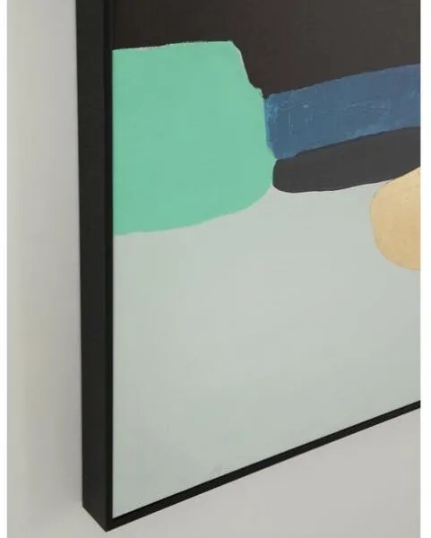 Abstract Shapes obraz zelený 73x143 cm