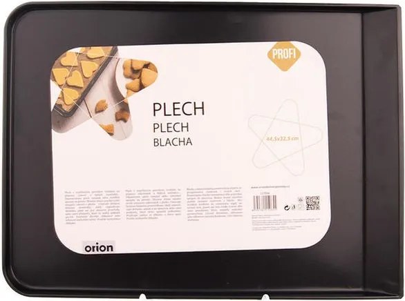Plech na pečenie s nepriľnavým povrchom 44,5 x 32,5 cm