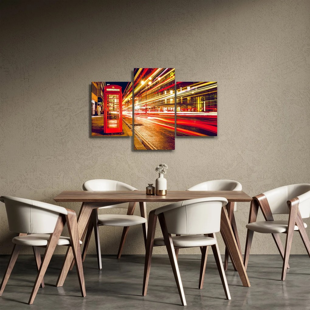 Obraz - červená telefónna búdka (90x60 cm)
