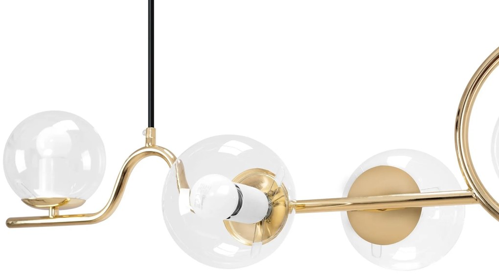 Závesná lampa La Belle VI zlatá