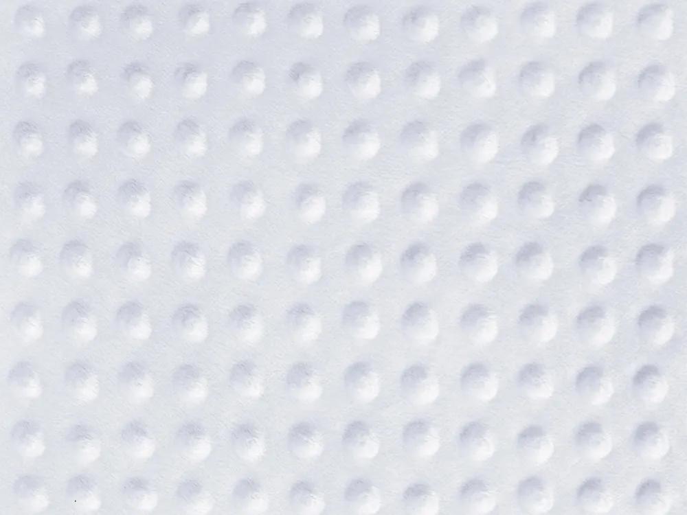 Biante Hrejivé posteľné obliečky Minky 3D bodky MKP-025 Svetlo sivé Jednolôžko 140x200 a 70x90 cm