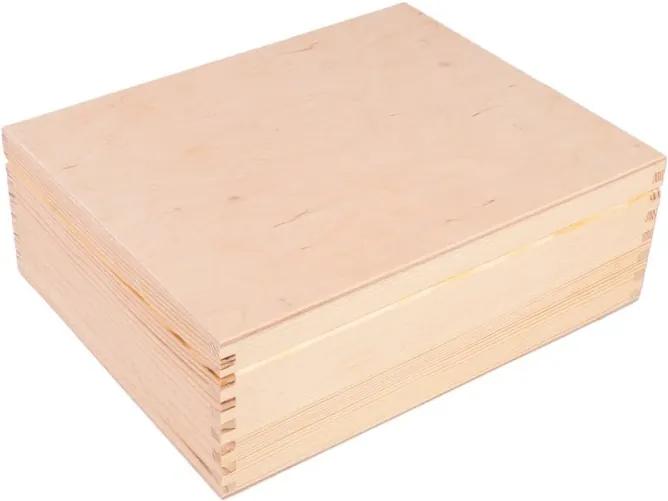 ČistéDřevo Dřevěná krabička s pořadačem