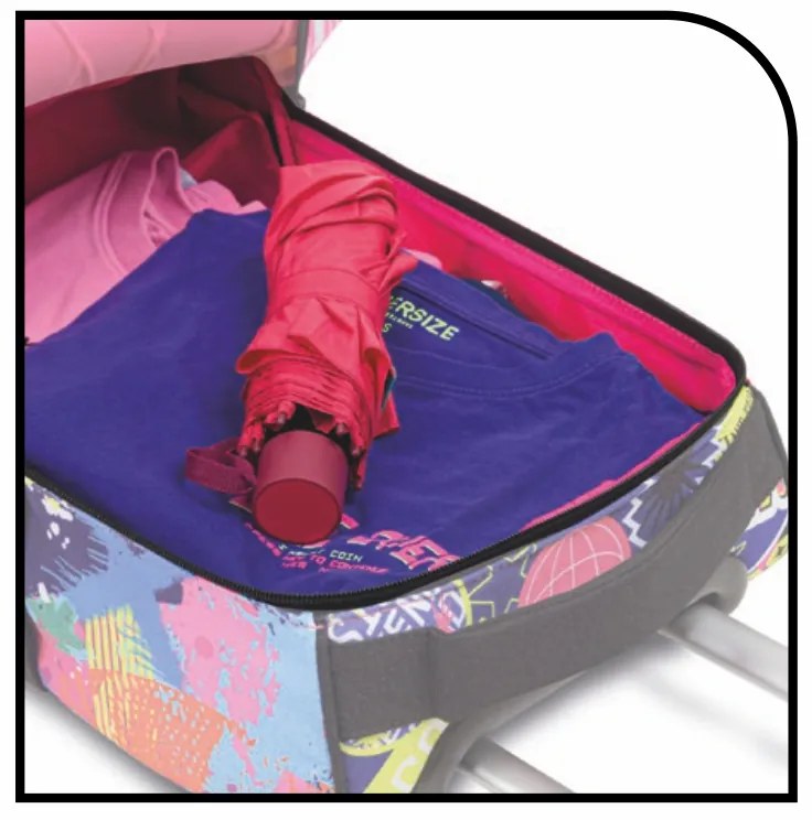 Školská taška koliesková MITAMA Urban Smile