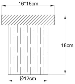 Globo 15915-1 - Stropné svietidlo UNDERWOOD 1xE27/40W/230V 16x18 cm