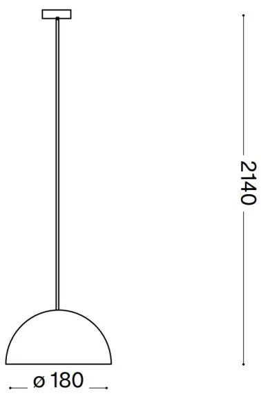 Ideal Lux - Luster na lanku FOLK 1xE27/60W/230V pr. 18 cm hnedá