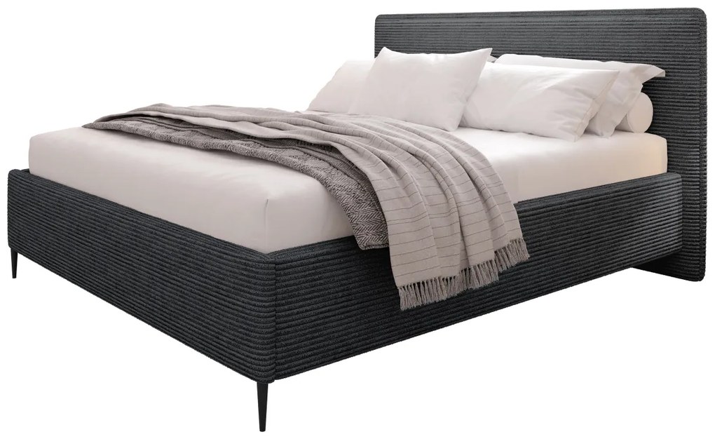 Čalúnená posteľ Alecias Corduroy, Dostupné poťahy: Poso 135, Rozmer postele: 140x200