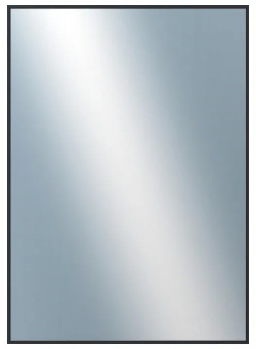 DANTIK - Zrkadlo v rámu, rozmer s rámom 50x70 cm z lišty Hliník čierna (7001021)
