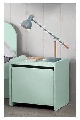 Mentolovozelený nočný stolík Vipack Kiddy