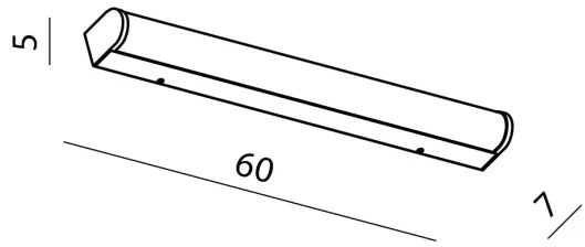 LED nástenné svietidlo Petra 60 4000 chróm