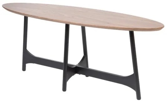 Stôl SAVELMA naturálny s čiernymi nohami 892320