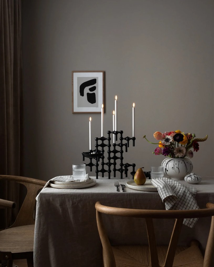 Stoff Nagel Dizajnový svietnik STOFF Nagel Stand Black