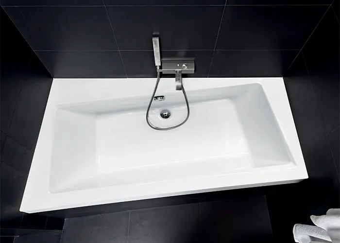Besco Akrylátová asymetrická vaňa Infinity 150x90 (160x100, 170x110) BESCO-Rozmery: 160x100, BESCO-Farba: Biela, BESCO-Orientácia: Pravá