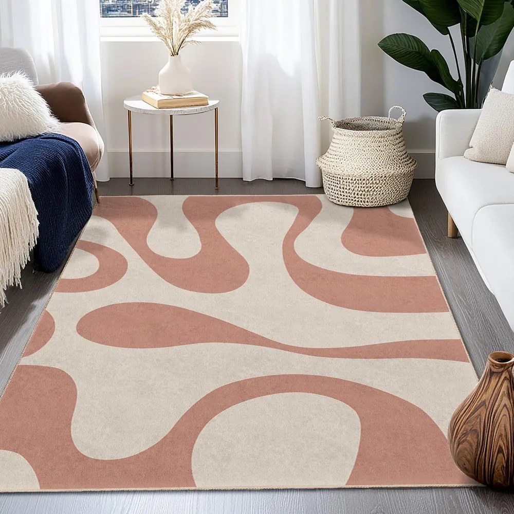Ružový prateľný koberec 120x180 cm Strawberry Latte – Mila Home