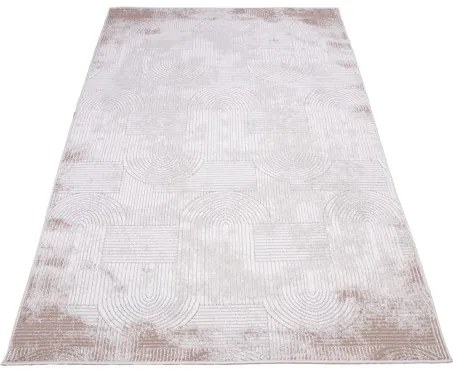 Koberec BUTIK 380 krémový / hnedý