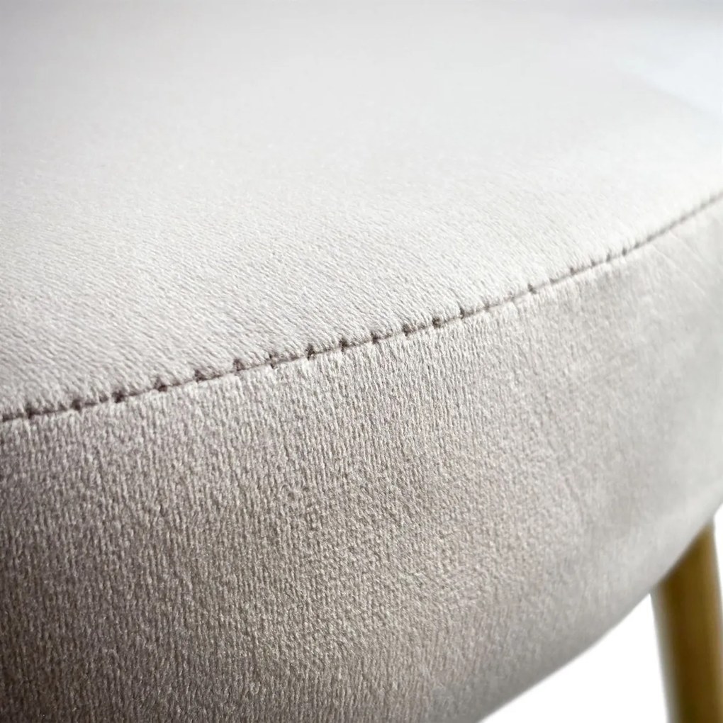 JEDÁLENSKÁ STOLIČKA GIANNA BÉŽOVÁ + ZLATÉ NOHY