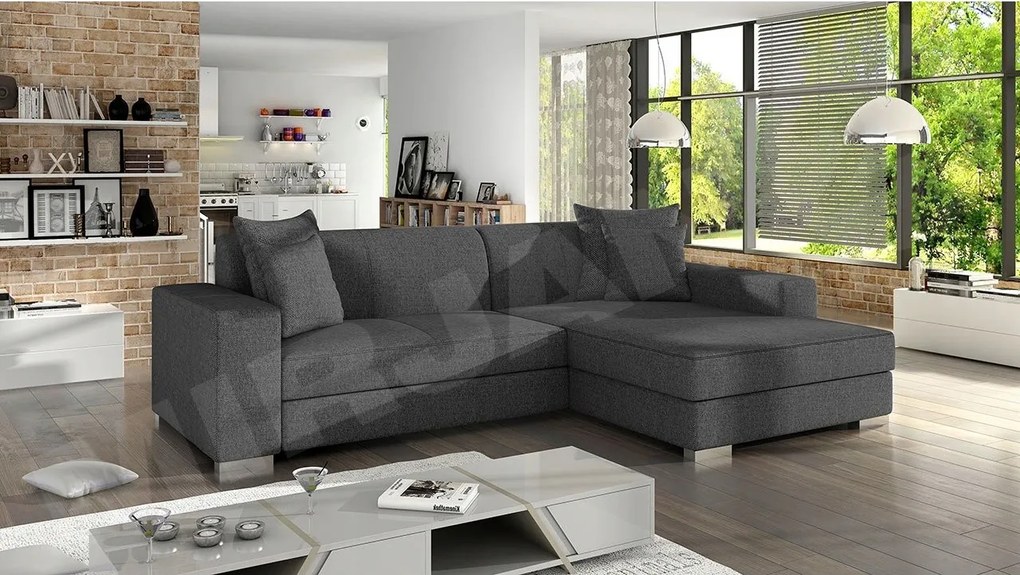 Rohová sedacia súprava Hold (sivá)