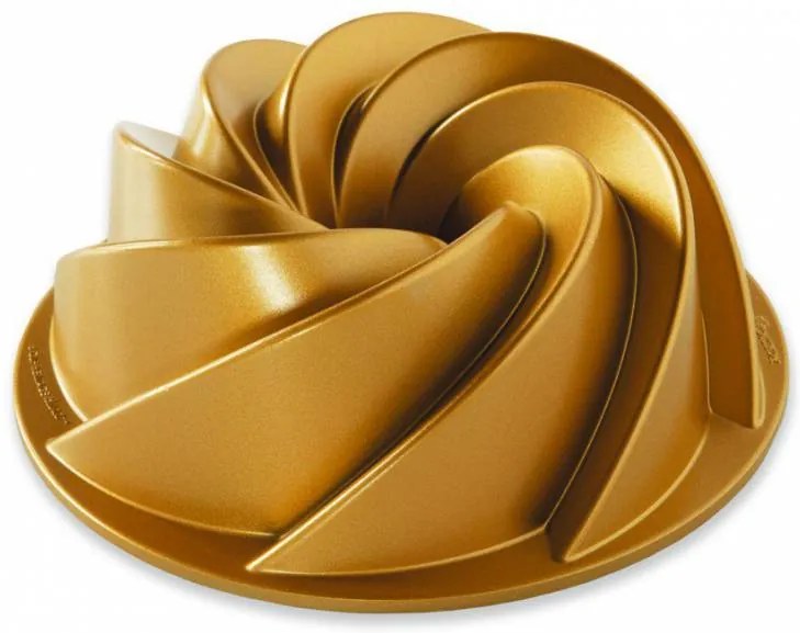 Nordic Ware Forma na bábovku Heritage, zlatá, 1,4 l