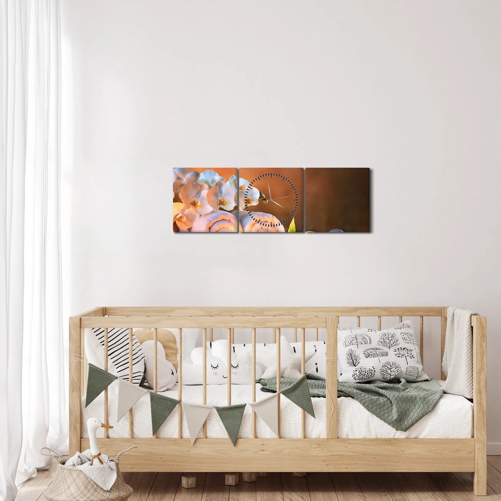 Obraz - Relax a Spa (s hodinami) (90x30 cm)