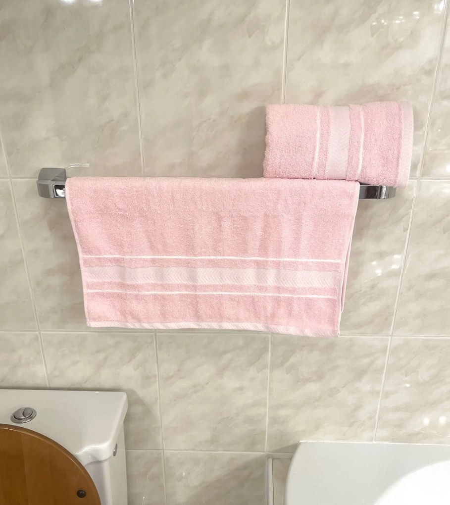 Froté uterák deluxe Monako ružový 30 x 50 cm TiaHome