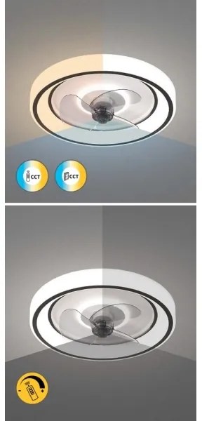 Rabalux 71009 - LED Stmievateľný stropný ventilátor HORACIO LED/67W/230V + DO