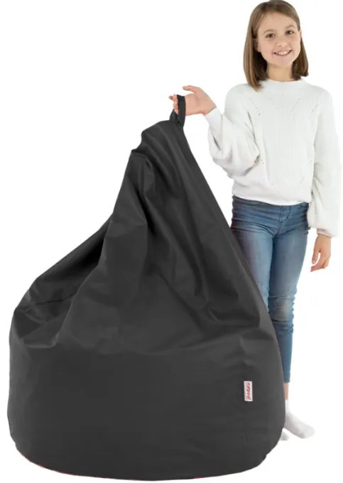 Sedací vak SAKO čierny ekokoža