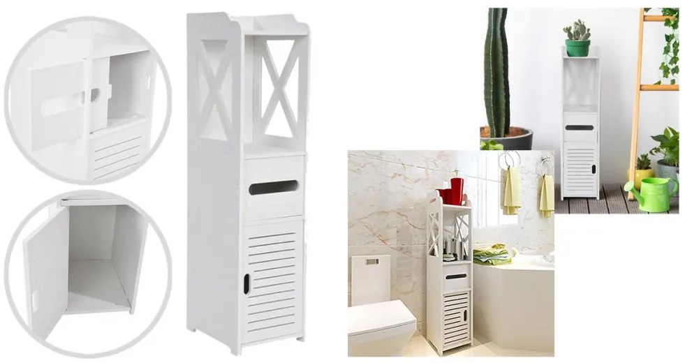 Úzka skrinka do kúpeľne