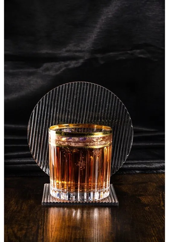 BOHEMIA PRESTIGE DORATO POHÁR NA WHISKY 360ML SADA 6 KS