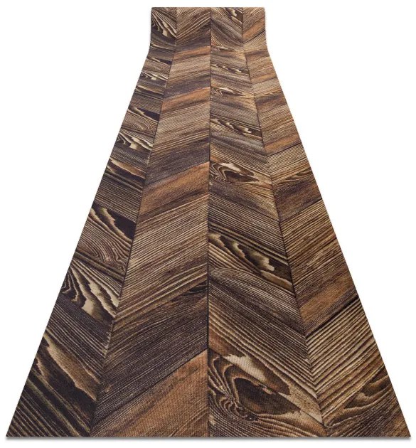 Protišmykový behúň DIGITAL - FRENCH CHEVRON hnedý / béžový