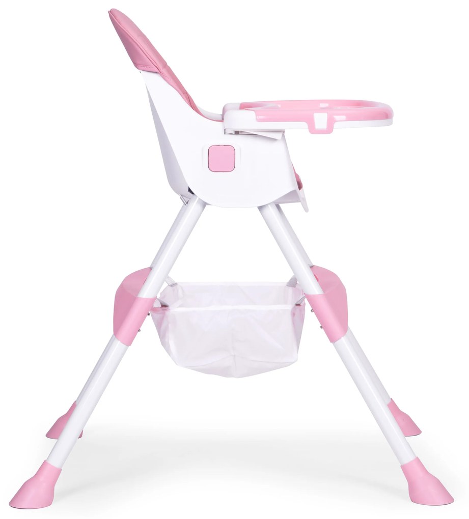 Detská stolička na kŕmenie, ružová, ECOTOYS