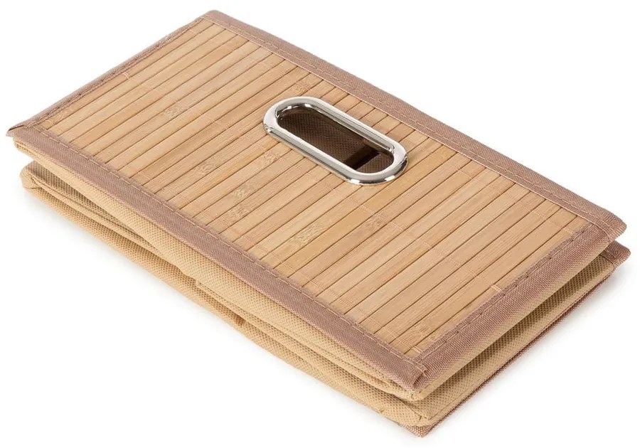 Bambusový úložný box v prírodnej farbe 31x31x15 cm – Compactor
