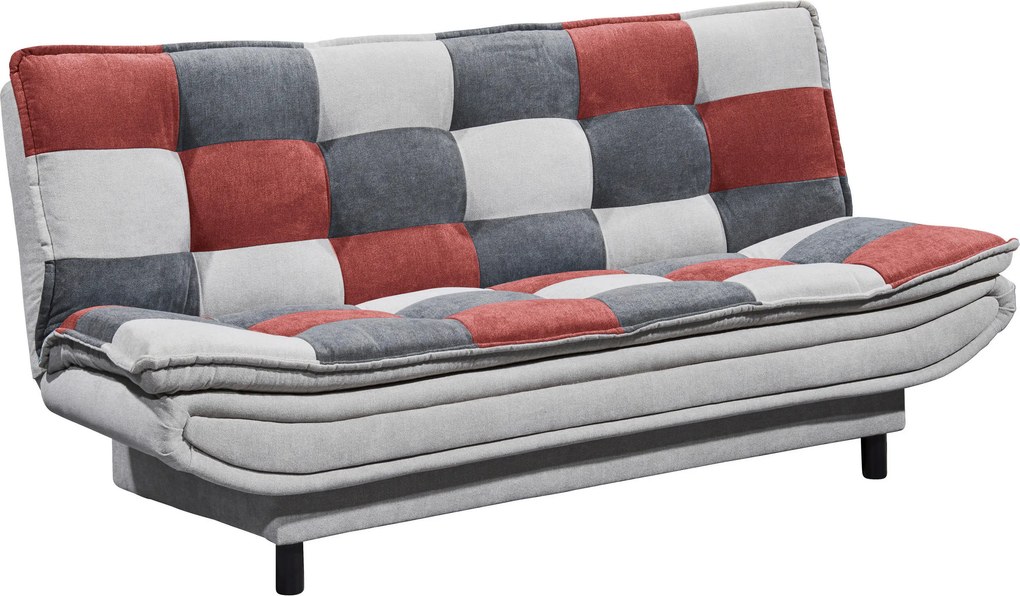 XXXLutz ROZKLADACIA POHOVKA, textil, kompozitné drevo, strieborná, bobuľová, tmavosivá MID.YOU - Sedačky - 002220034406