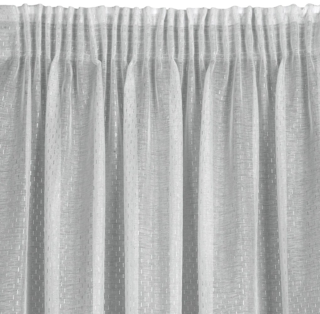 ZÁCLONA NA PÁSKE LOARA 140X270 CM BIELA