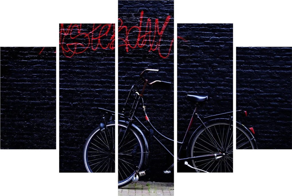 Obraz bicykla v Amsterdame (150x105 cm)