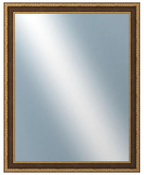 DANTIK - Zrkadlo v rámu, rozmer s rámom 80x100 cm z lišty KLASIK hnedá (3004)
