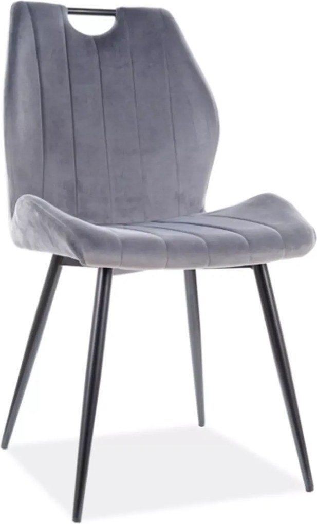 SI Stolička Arco Velvet sivý