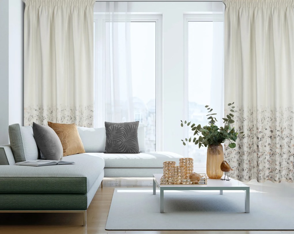 ZATEMŇOVACÍ ZÁVES NA PÁSKE MARIELA 140X270 CM VZOROVANÁ