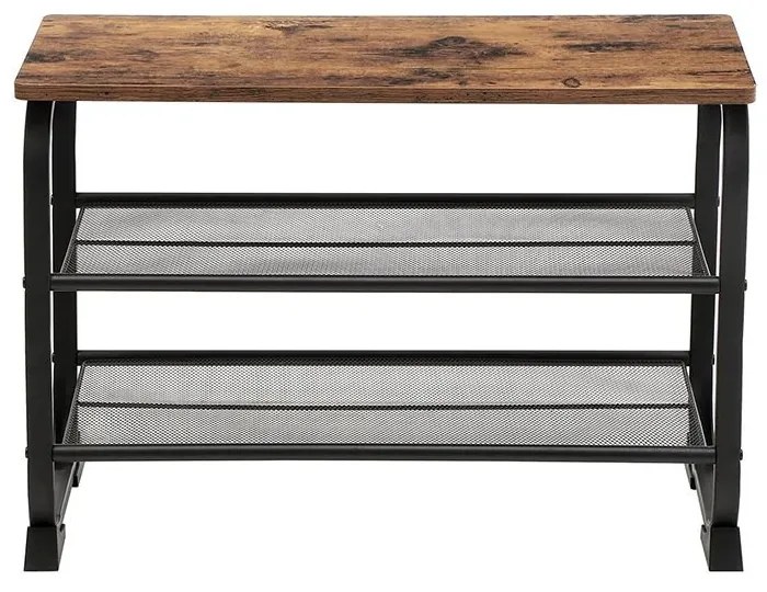 VASAGLE lavica na topánky s priemyselným dizajnom LMR32BX