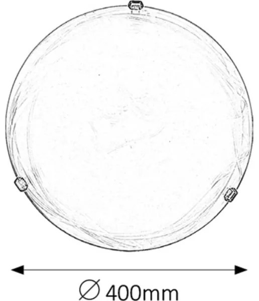 Rabalux 3303 - Stropné svietidlo ALABASTRO 2xE27/60W/230V