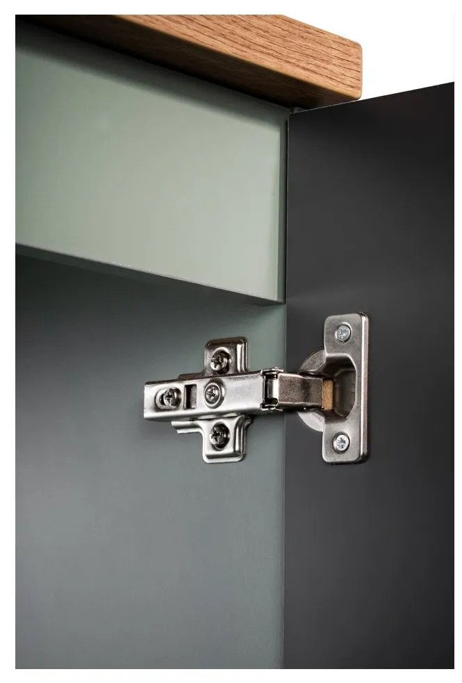 Vysoká kúpeľňová skrinka Line Reed Green D 80-03-2D zelená