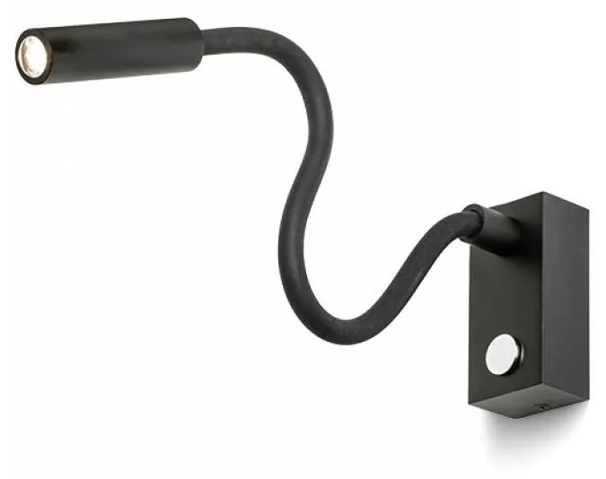 RED - Design Rendl - R10541 - LED Flexibilná lampička AIM LED/3W/230V čierna