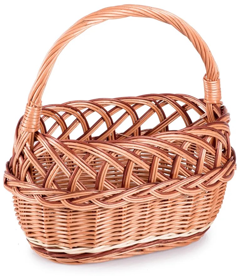Nákupný kôš prútený Dame I.š. 43 x hl. 26 x v. 29/39(cm)